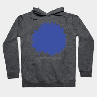 Abstract Flower Cornflower Royal Blue Hoodie